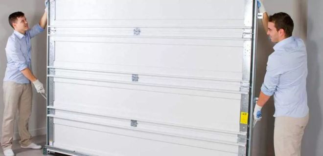 Installation sur mesure de porte sectionnelle à Élancourt​