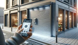 rideaux métalliques connectés