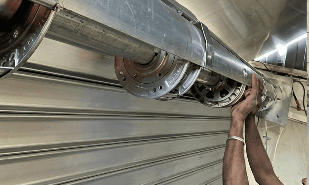 Comment réparer boite de ressort rideau métallique