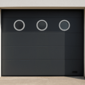 Porte sectionnelle avec hublots sur mesure Porte sectionnelle avec hublots sur mesure