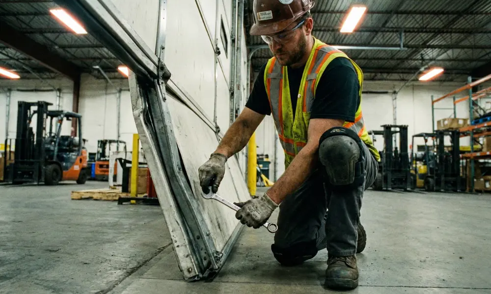 Dépannage porte sectionnelle industrielle Paris et banlieue
