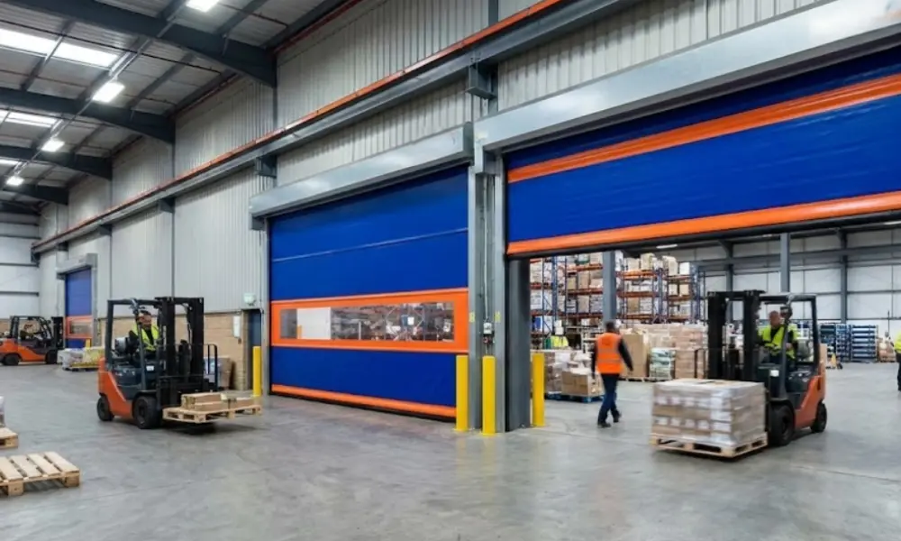 Réparation porte rapide industrielle en métropole lilloise (59)